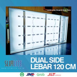 Slim Light Box ukuran 120cm DS