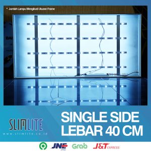Slim Light Box ukuran 40cm SS