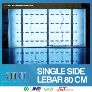 Slim Light Box ukuran 80cm SS