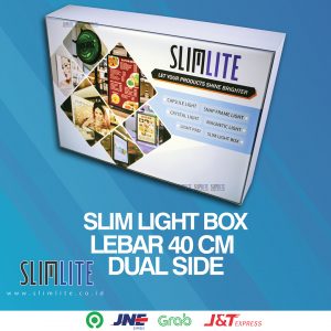 Slim Light Box ukuran 40cm DS Complete