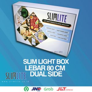 Slim Light Box ukuran 80cm DS Complete