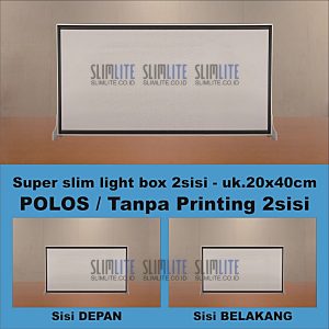 Super Slim Ukuran 20x40cm 2sisi Polos