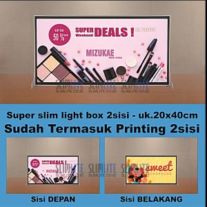 Super Slim Ukuran 20x40cm 2sisi + Printing