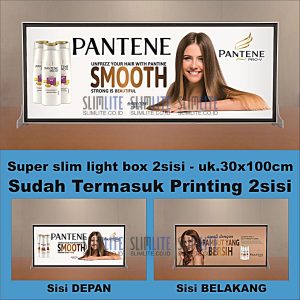 Super Slim Ukuran 30x100cm 2sisi + Printing