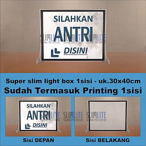 Super Slim Ukuran 30x40cm 1sisi + Printing