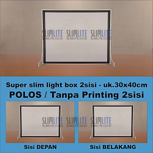 Super Slim Ukuran 30x40cm 2sisi Polos