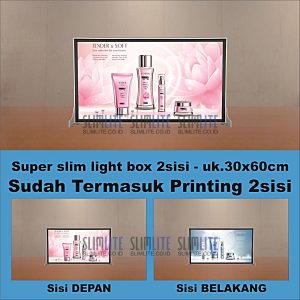 Super Slim Ukuran 30x60cm 2sisi + Printing