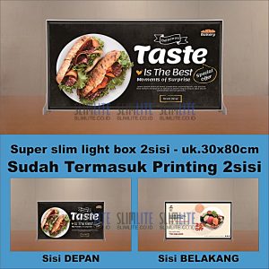 Super Slim Ukuran 30x80cm 2sisi + Printing