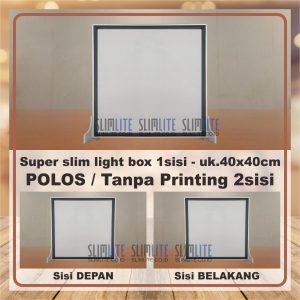 Super Slim Ukuran 40x40cm 2sisi Polos
