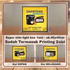 Super Slim Ukuran 40x40cm 2sisi + Printing